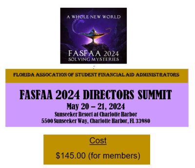FASFAA 2024 Director Summit Page Pic